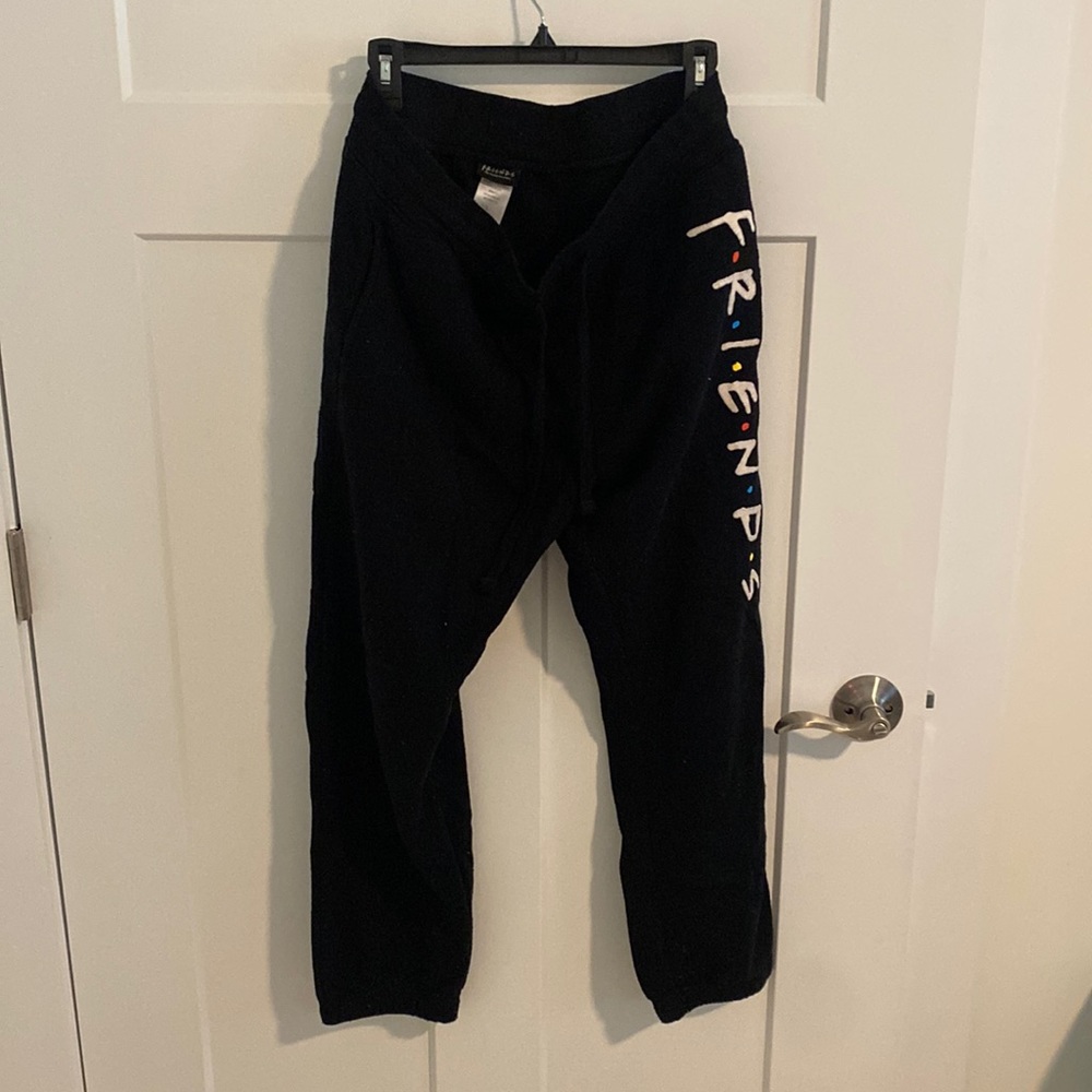 FRIENDS sweatpants; pockets; super comfortable; drawstring